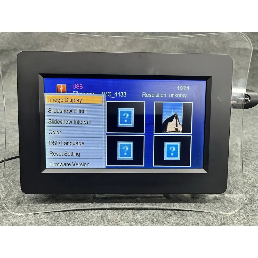 Vuescape 7-Inch Acrylic Digital Picture Frame USB SD Media Player Tested
